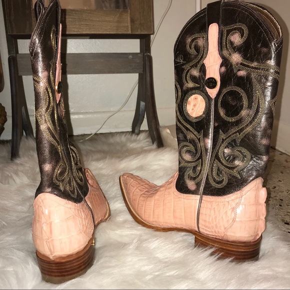 🌟 {New} REAL ALLIGATOR SKIN Boots // Dos de Oro - Picture 3 of 6